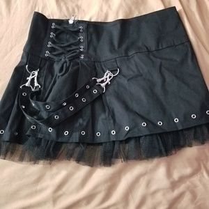 Hell Bunny Black Mini Skirt